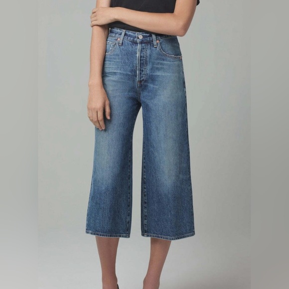 Citizens Of Humanity Denim Wide-Leg Jeans - Picture 1 of 11